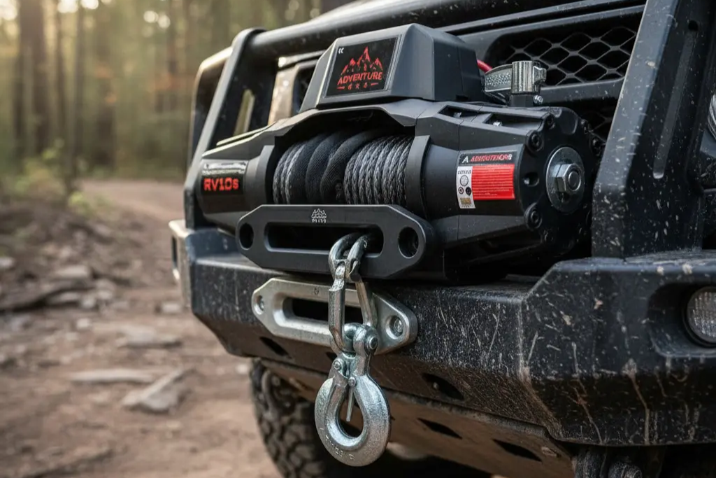 Malacate 12.000 Libras Sintético Rv 12s Adventure4x4 12v